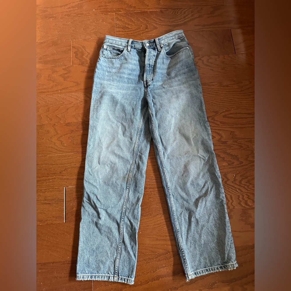 Everlane Light Blue High-Rise Straight Jeans